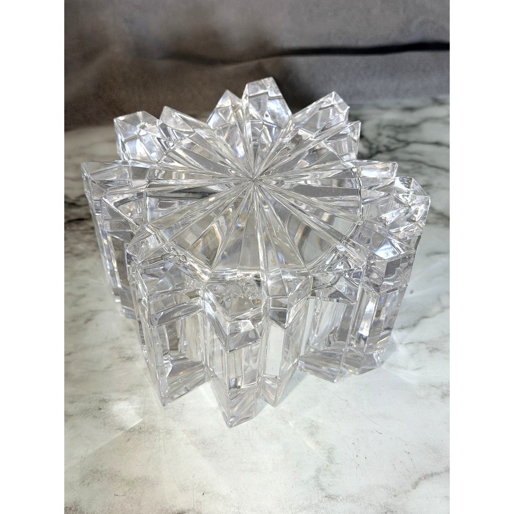 Star Crystal Trinket/Jewelry Box By Milksa with Crystal Lid (A3193)